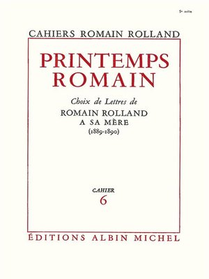 cover image of Printemps romain